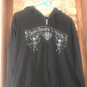 Serpentine “Iron Hearts Brigade” zip up hoodie
